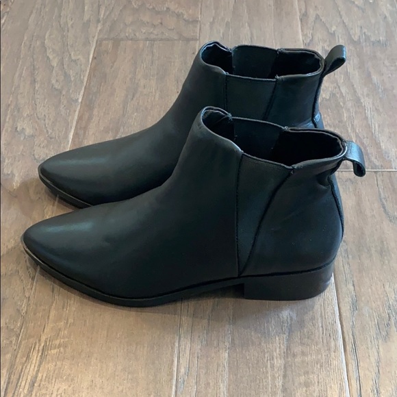 Frank and Oak black leather booties - Picture 3 of 4